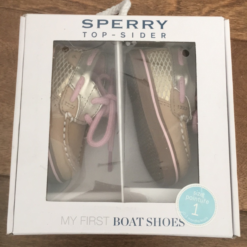 Brand new Sperry Topsider baby boat shoes. Size 1